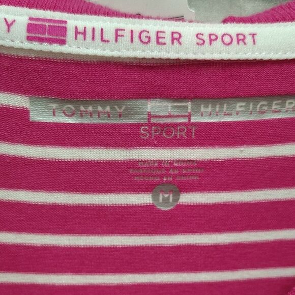 Tommy Hilfiger Pink Striped Women's Top - Picture 2 of 4